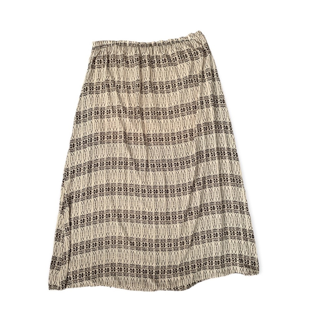 Umgee chiffon tan and brown maxi skirt